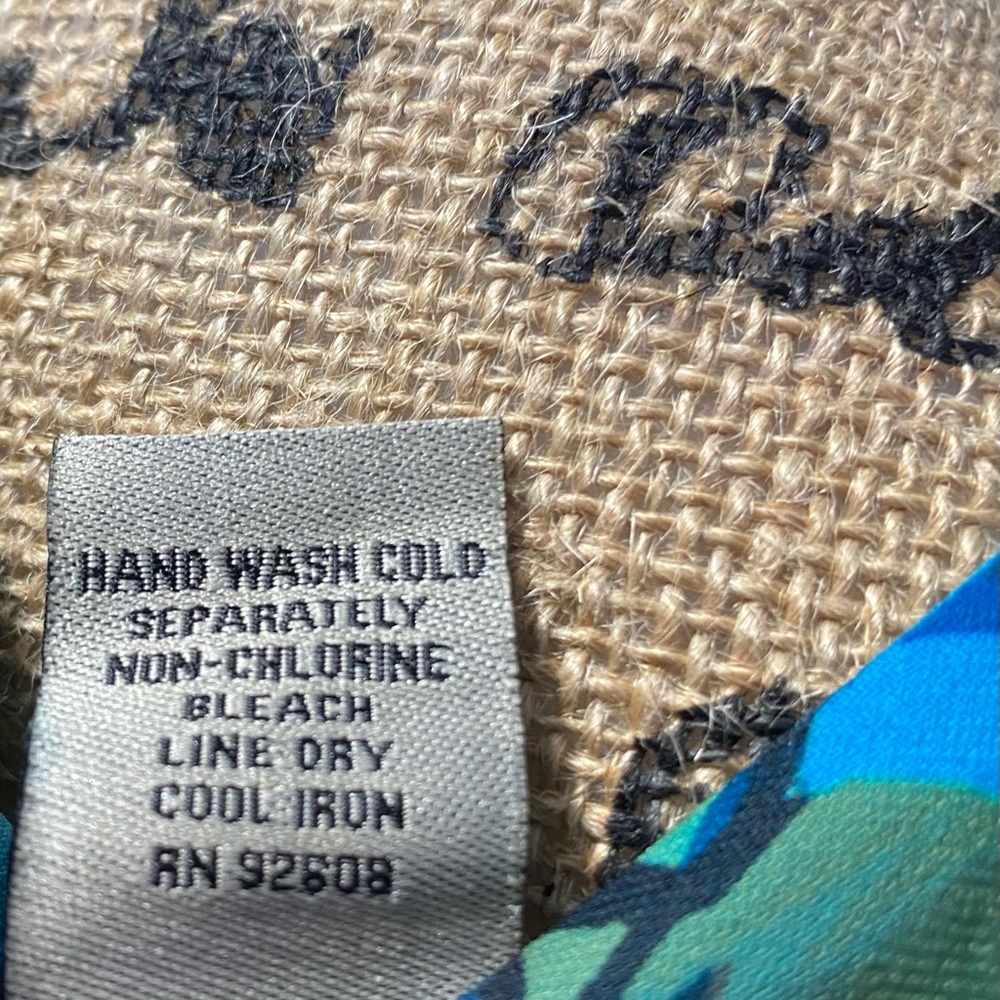 Decoded Blue Leaf Pattern Dress - image 7